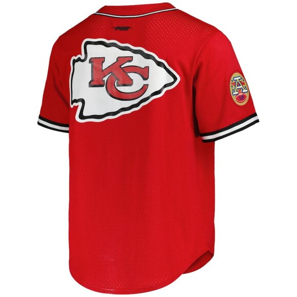 NWT [Pro Standard] Kansas City Chiefs Mesh Button Down Jersey Men's Sz Large - Picture 3 of 13